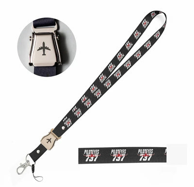 Amazing Piloteyes737 seat belt lanyard - black