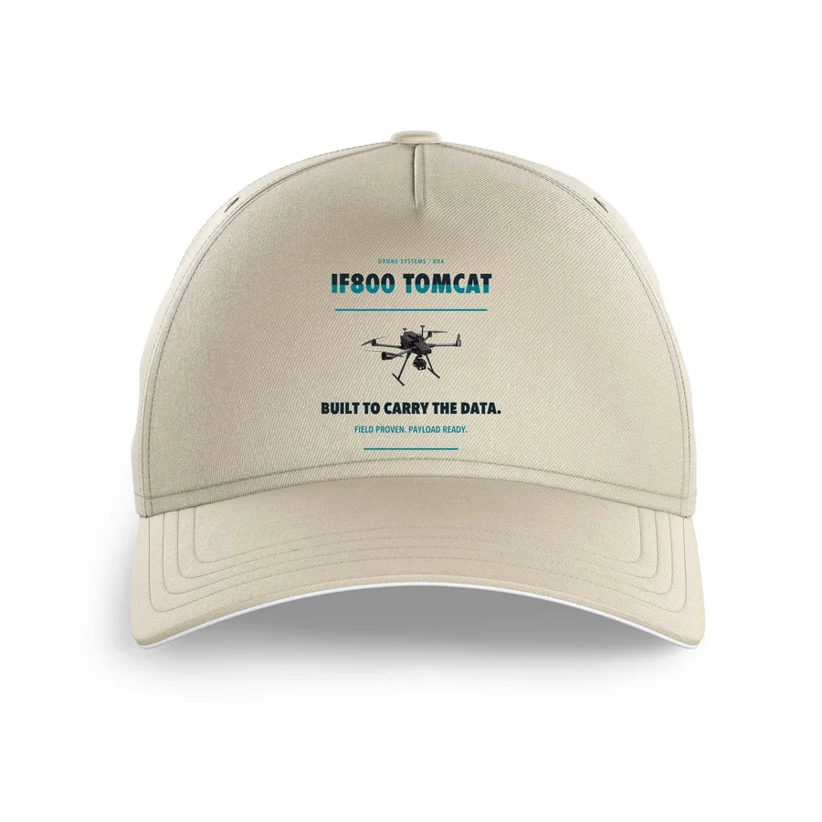 Inspired Flight IF800 Tomcat design on beige printed hat