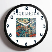 Thumbnail for ÄNGELHOLM - Poster - Wall Clock Framed - White