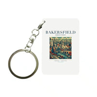 Thumbnail for BAKERSFIELD - Poster - Key Chain - White