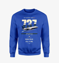 Thumbnail for Boeing 737-200 design on blue sweatshirt