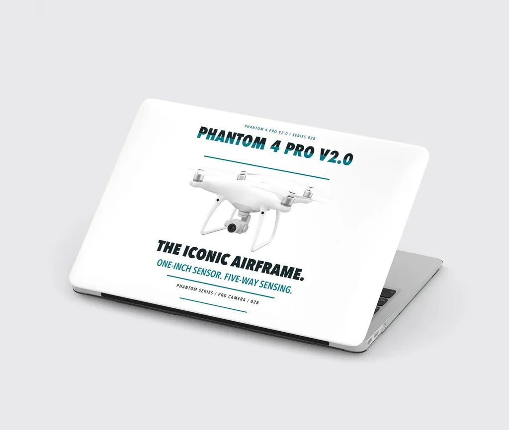 DJI Phantom 4 Pro V2.0 design on white MacBook case