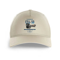 Thumbnail for CF6-50 design on beige printed hat
