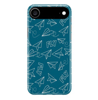 Thumbnail for Paper Airplane & Fly-Green iPhone Case - view 2