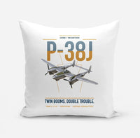 Thumbnail for P-38J Lightning design on white pillow