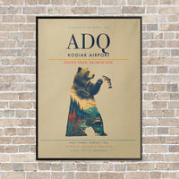 Thumbnail for Kodiak Airport ADQ - Canvas Framed - Beige
