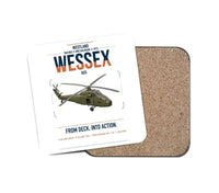 Thumbnail for Westland Wessex HU5 design on white 1 piece coaster