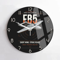 Thumbnail for de Havilland Vampire FB5 design on black no frame wall clock