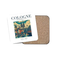 Thumbnail for COLOGNE - Poster - Coaster - White