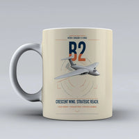 Thumbnail for Handley Page Victor B2 design on beige ceramic mug, double-side print