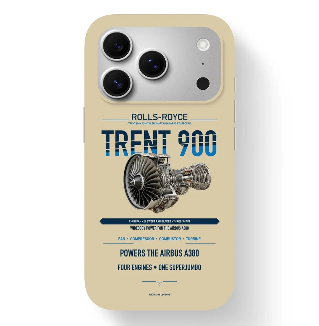 TRENT 900 Case design on beige iphone case