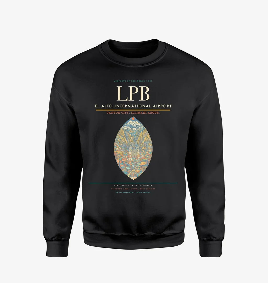 El Alto International Airport LPB Sweatshirt - Black
