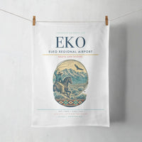 Thumbnail for Elko Regional Airport (EKO) design on white towel