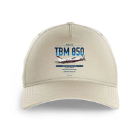 Thumbnail for Socata TBM 850 design on beige printed hat