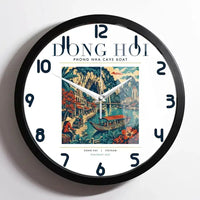 Thumbnail for DONG HOI - Poster - Wall Clock Framed - White