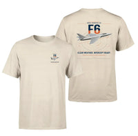 Thumbnail for Hawker Hunter F6 design on beige t-shirt, double-side print