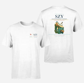 Double-Side Printing — Olsztyn-Mazury Airport (SZY) Double-Side T-Shirt