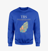 Thumbnail for Tbilisi International Airport (TBS) design on blue sweatshirt