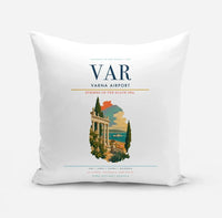 Thumbnail for Varna Airport (VAR) design on white pillow