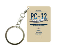 Thumbnail for PC-12 PRO Key Chain design on beige key chain