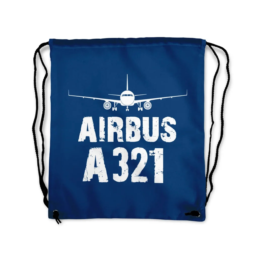 Airbus A321 Drawstring Bag - view 2