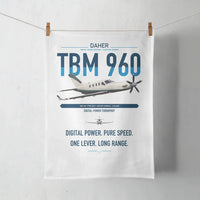 Thumbnail for Daher TBM 960 design on white towel