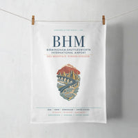 Thumbnail for Birmingham-Shuttlesworth International Airport (BHM) design on white towel