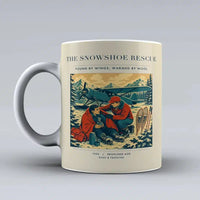 Thumbnail for VINTAGE G4281 - The Snowshoe Rescue - Ceramic Mug design on beige