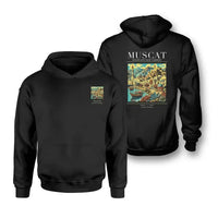Thumbnail for MUSCAT - Poster - Double-Side Hoodie - Black