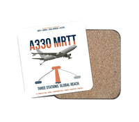 Thumbnail for Airbus A330 MRTT design on white 1 piece coaster