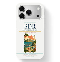 Thumbnail for Santander Airport (SDR) design on white iPhone 17 Pro MagSafe case