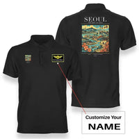 Thumbnail for SEOUL - Poster - Double-Side Polo - Black + Name