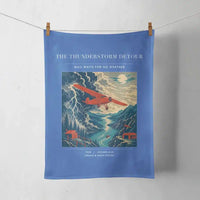 Thumbnail for VINTAGE G4148 - The Thunderstorm Detour - Designed Towels design on blue