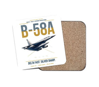 Thumbnail for B-58A Hustler design on white 1 piece coaster