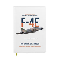 Thumbnail for F-4E Phantom II Two Engines One Thunder design on white notebook