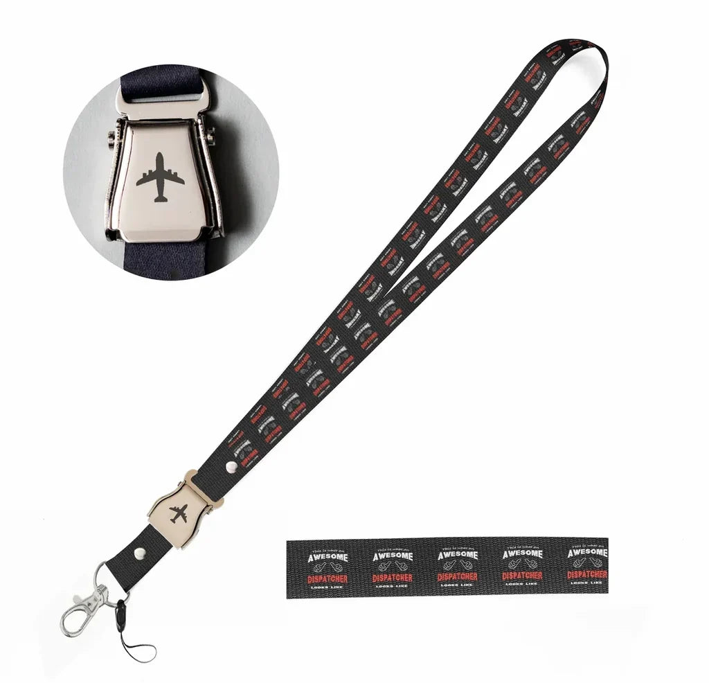 Dispatcher seat belt lanyard - black