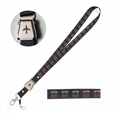 Dispatcher seat belt lanyard - black