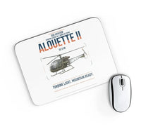 Thumbnail for Sud Aviation SE 3130 Alouette II design on white rectangle mouse pad