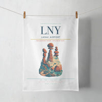 Thumbnail for Lanai Airport (LNY) design on white towel