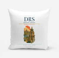 Thumbnail for Dresden Airport (DRS) design on white pillow