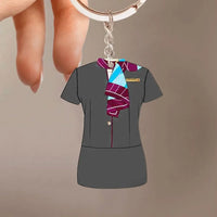 Thumbnail for Customisable Qatar Airways Key Chain - view 2