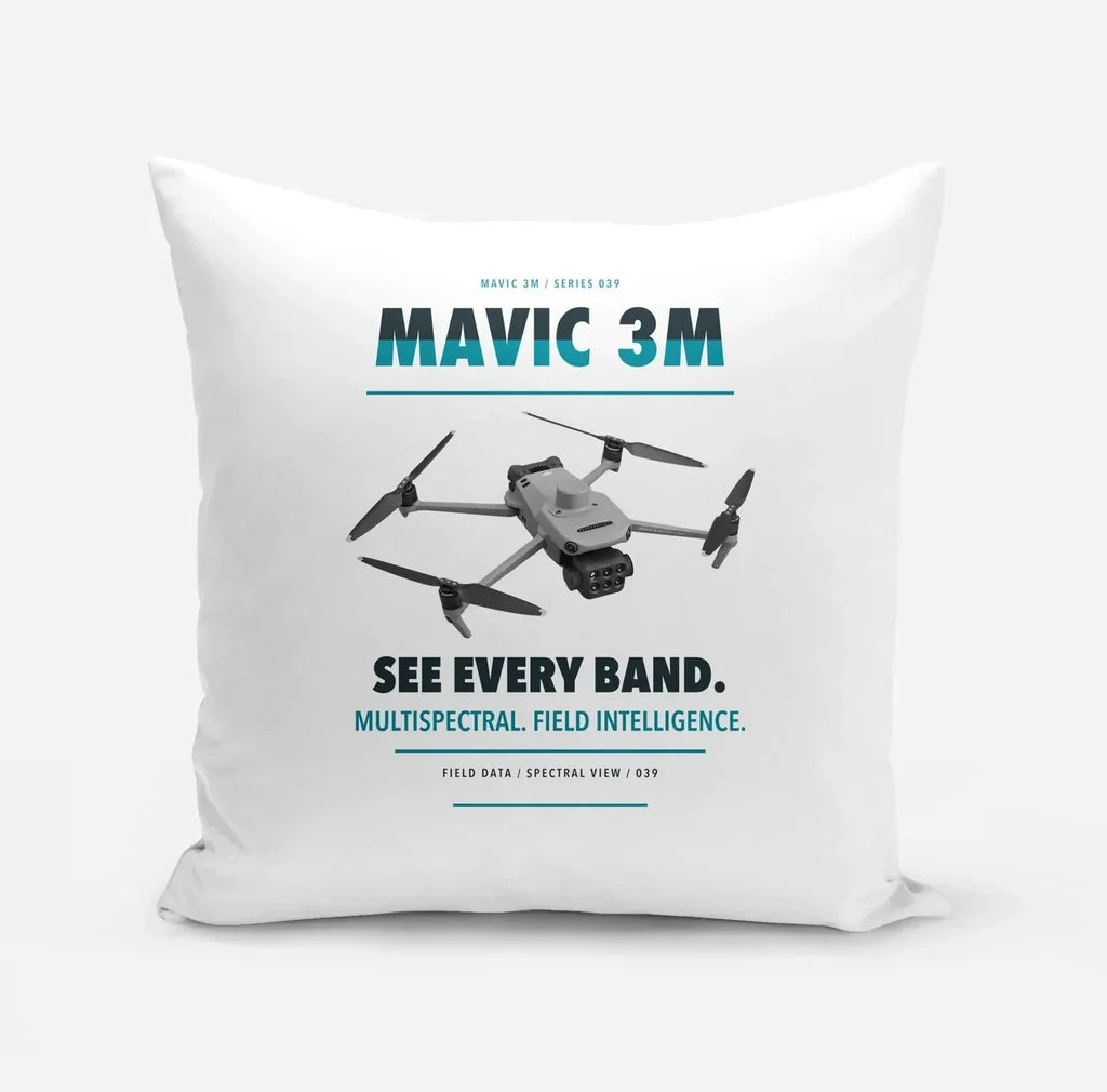 DJI Mavic 3 Multispectral design on white pillow