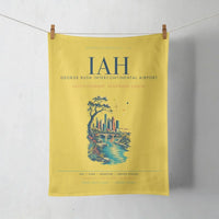 Thumbnail for Houston George Bush Intercontinental Airport (IAH) design on yellow towel