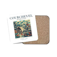 Thumbnail for COURCHEVEL - Poster - Coaster - White