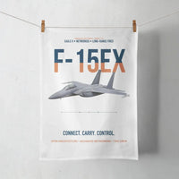 Thumbnail for F-15EX Eagle II Connect Carry Control design on white towel