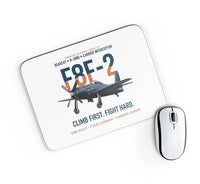 Thumbnail for F8F-2 Bearcat Climb First Fight Hard design on white rectangle mouse pad