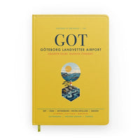 Thumbnail for Göteborg Landvetter Airport (GOT) design on yellow notebook