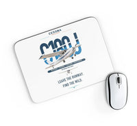Thumbnail for Cessna 180J Skywagon design on white rectangle mouse pad