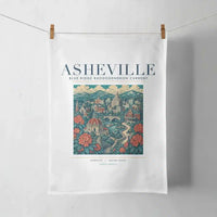 Thumbnail for ASHEVILLE - Poster - Towel - White