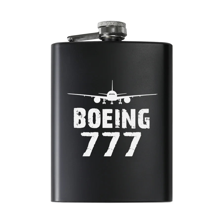 Customisable Boeing 777 Hip Flask - view 2